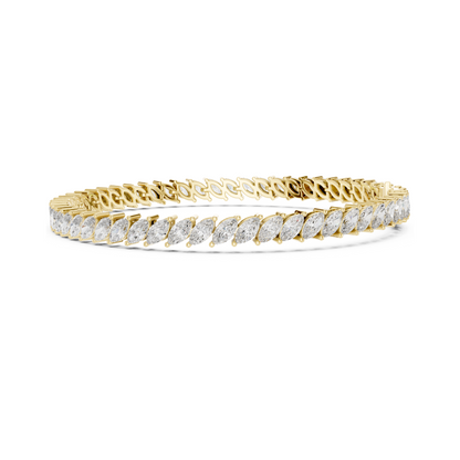 True Love Marquise Cut Lab Grown Diamond Tennis Bracelet