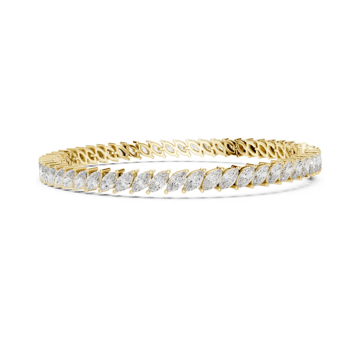 True Love Marquise Cut Lab Grown Diamond Tennis Bracelet