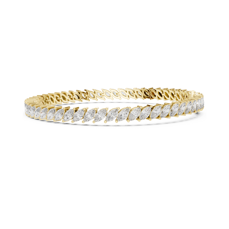 True Love Marquise Cut Lab Grown Diamond Tennis Bracelet