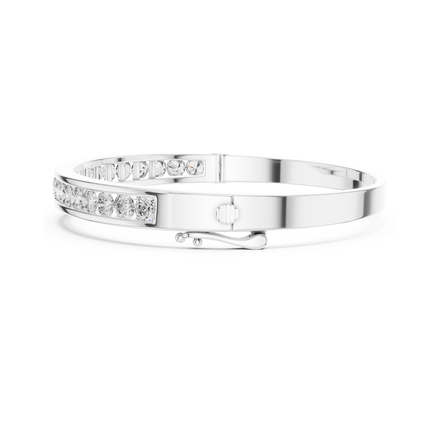 The Pretty Glowing Lab Diamond Bangle for Fashionable Women & Gifting
