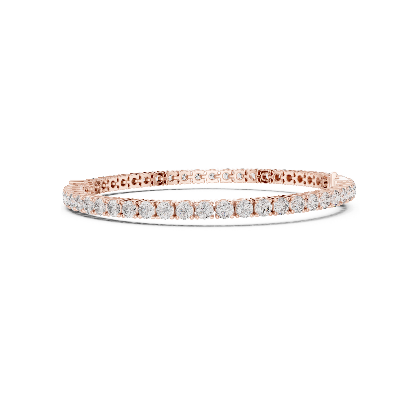 Classic Round Tennis Bracelet With Lab Diamonds
