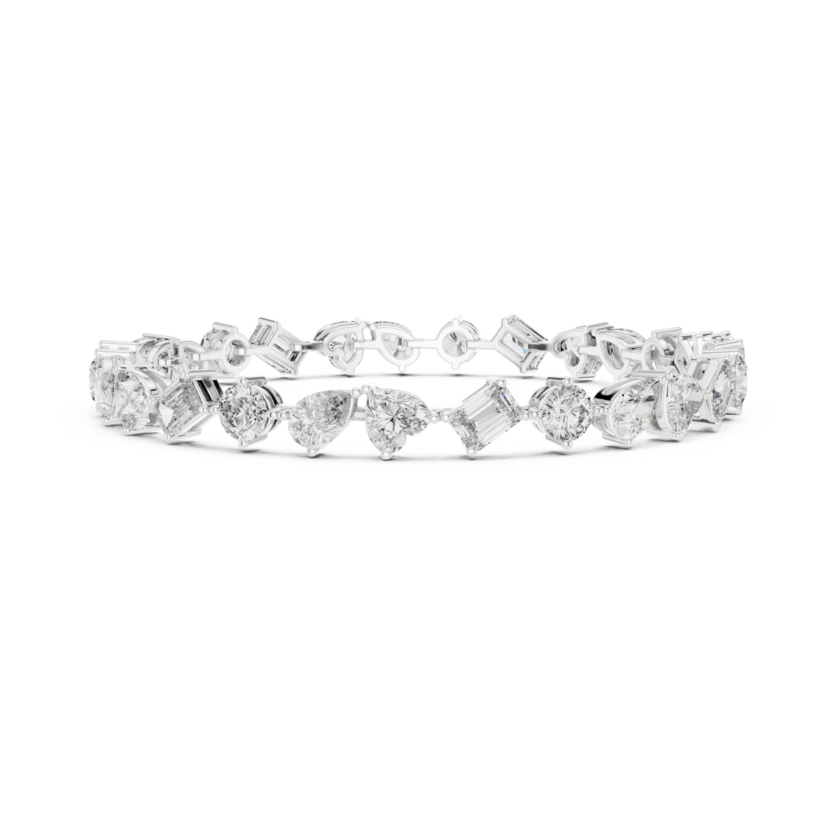 Elite Multi-Cut Lab Diamond Tennis Bracelet – view 12