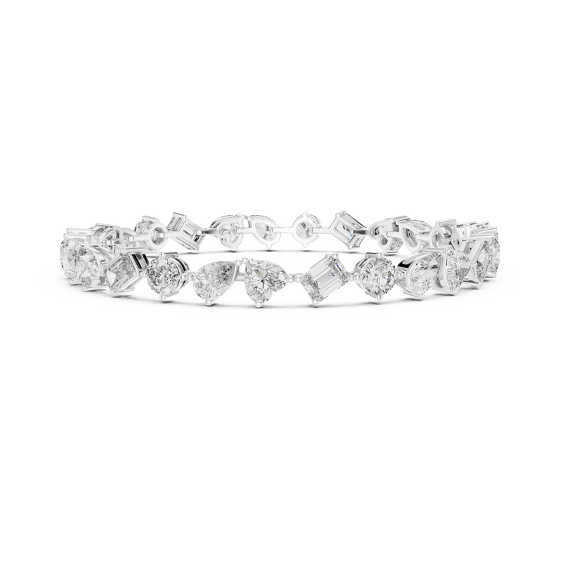 Elite Multi-Cut Lab Diamond Tennis Bracelet – view 12
