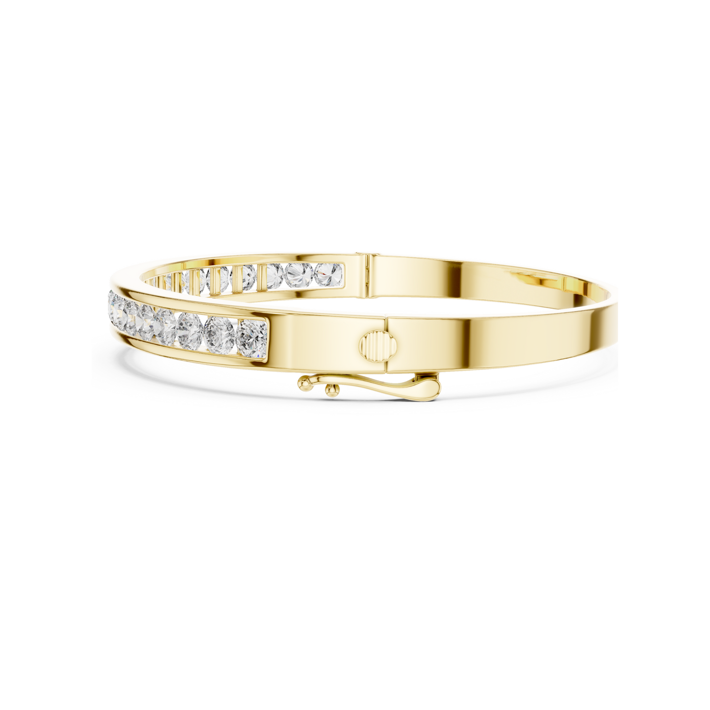The Pretty Glowing Lab Diamond Bangle for Fashionable Women & Gifting