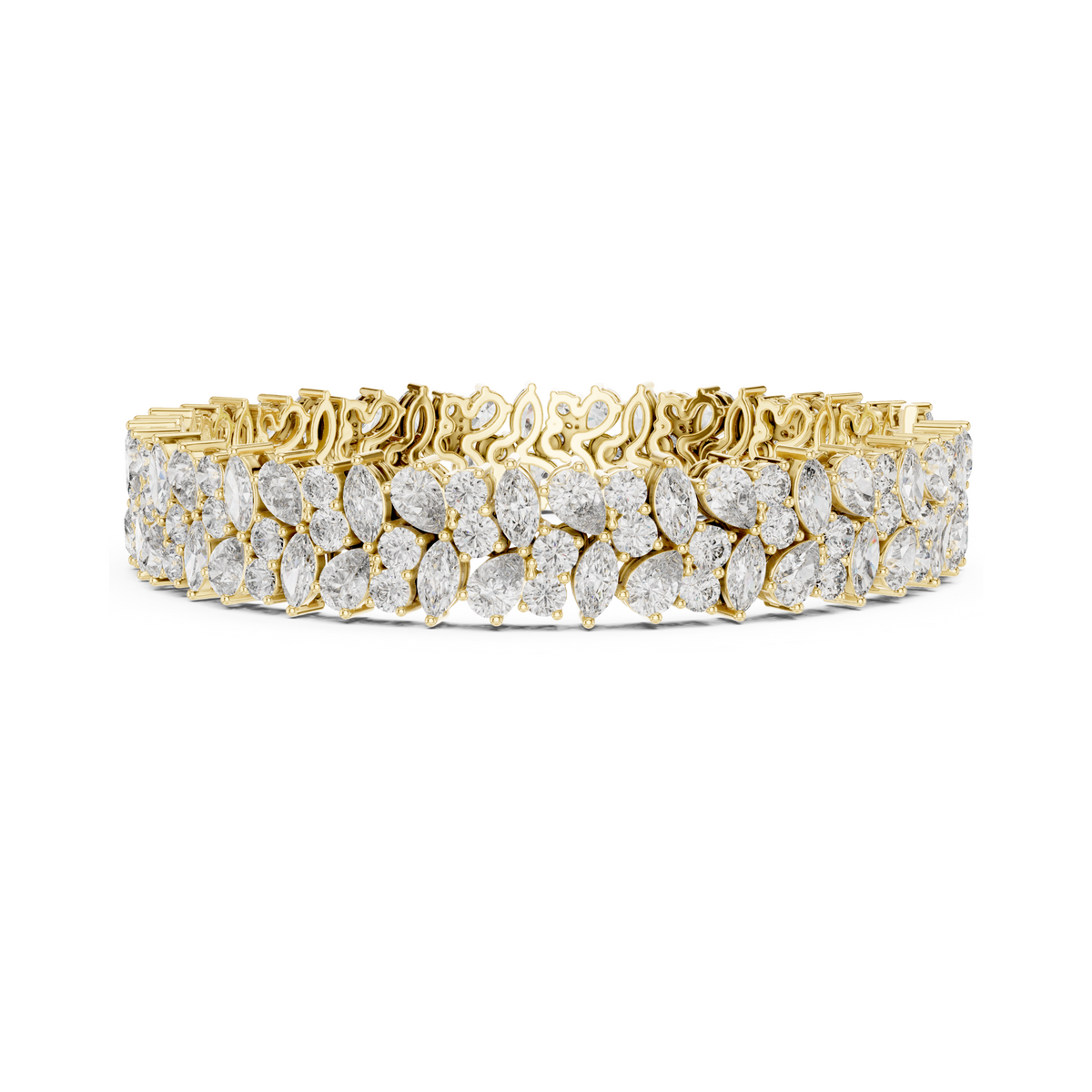 Exquisite Multi Shape Lab Diamond Tennis Bracelet for Everlasting Togetherness