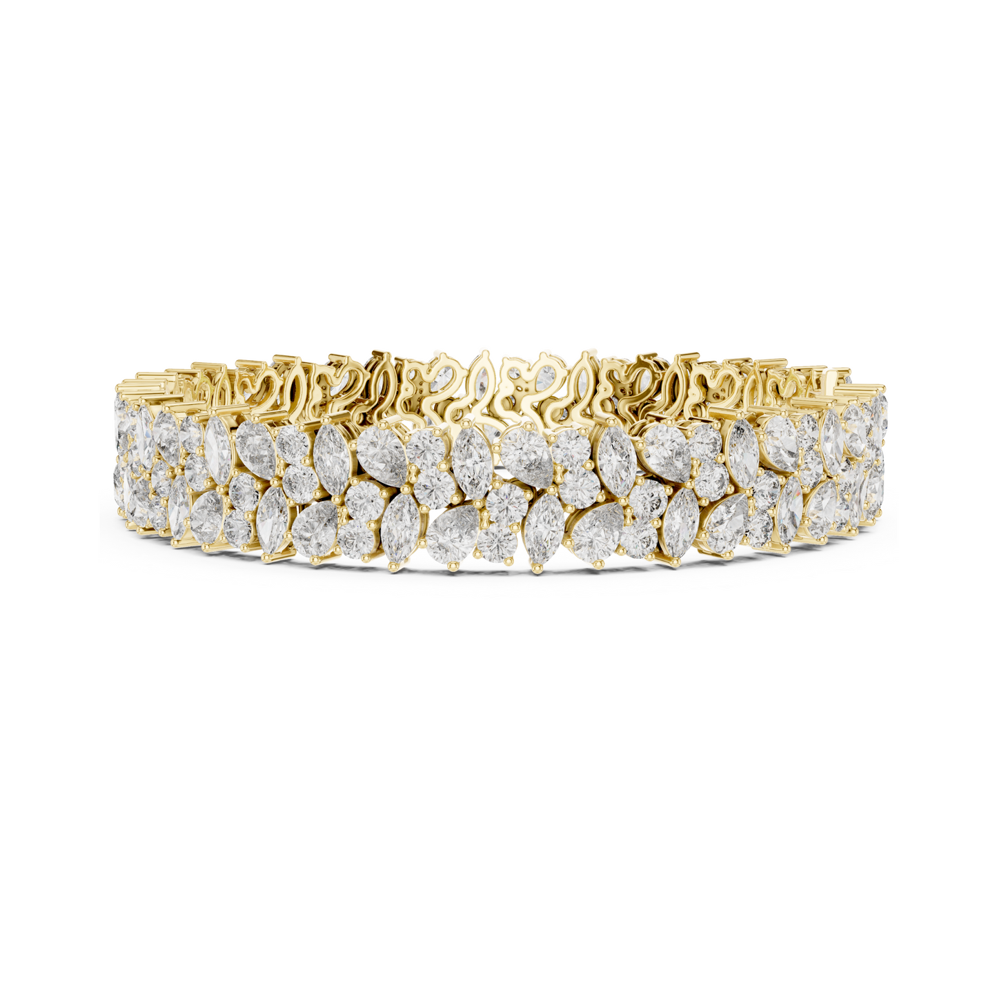 Exquisite Multi Shape Lab Diamond Tennis Bracelet for Everlasting Togetherness