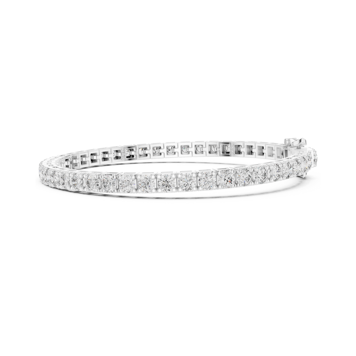Eternal Brilliance Lab Diamond Tennis Bracelet – Round Cut Elegance For Working Professionals