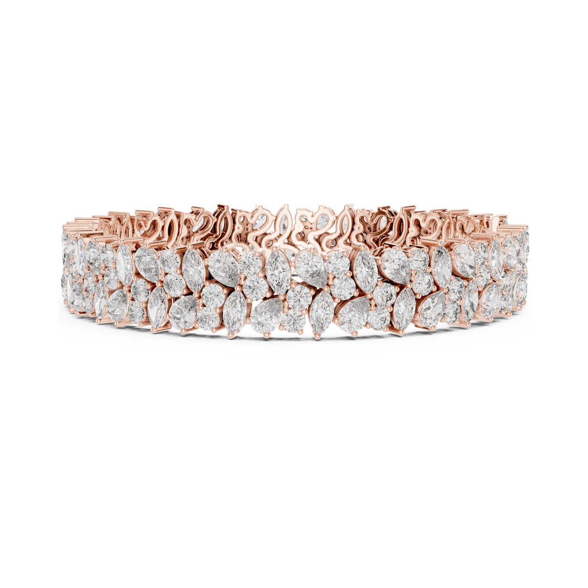 Exquisite Multi Shape Lab Diamond Tennis Bracelet for Everlasting Togetherness
