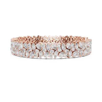 Exquisite Multi Shape Lab Diamond Tennis Bracelet for Everlasting Togetherness