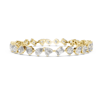 Elite Multi-Cut Lab Diamond Tennis Bracelet – Gift for Women & Wife