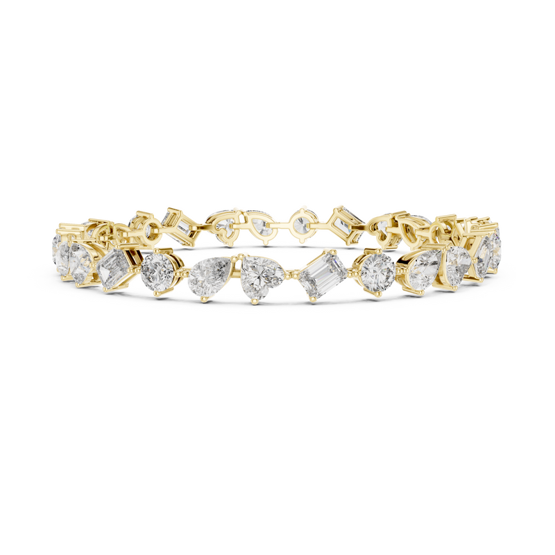 Elite Multi-Cut Lab Diamond Tennis Bracelet – view 4