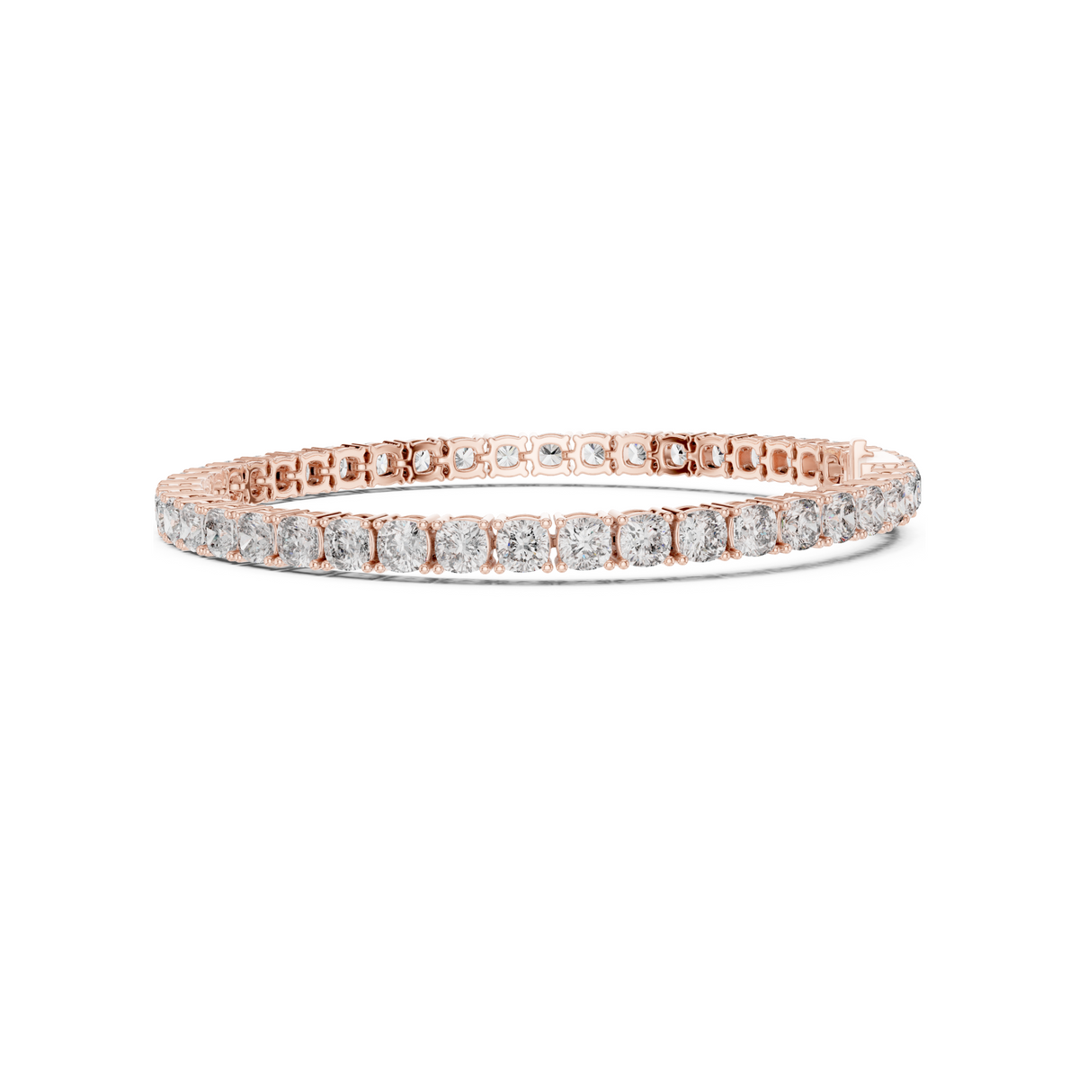 Womens Tennis Bracelet With Classic Fancy Cut Lab Diamond