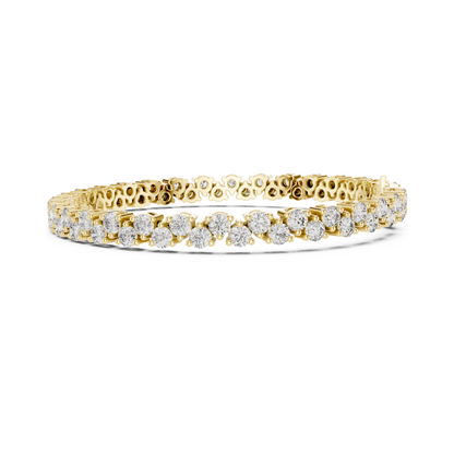 Lustrous Lab Diamond Tennis Band – Classic Round Cut Luxury Bracelet for Women