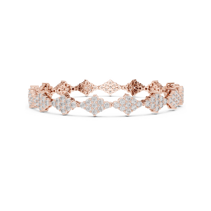 Golden Empress Lab Diamond Designer Tennis Bracelet For Women