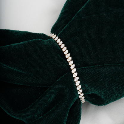 Sparkling 4 Carat Timeless Round Lab Diamond Bracelet For Women