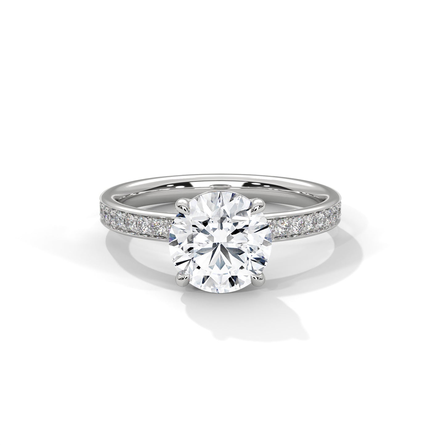 2 Carat Round Women's Classic Solitaire Lab Diamond Engagement/ Wedding Ring