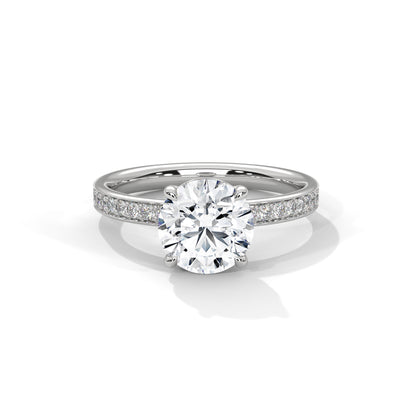 2 Carat Round Women's Classic Solitaire Lab Diamond Engagement/ Wedding Ring