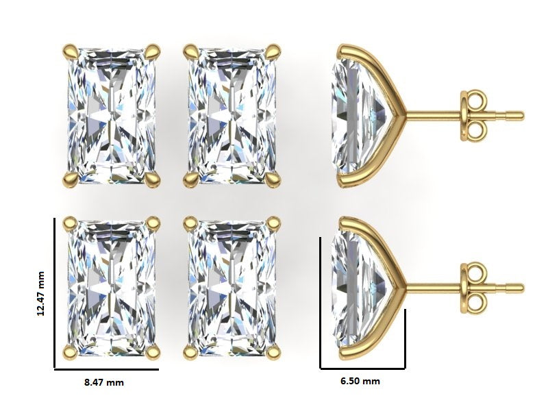 Classic Blissful Solitaire Lab Diamond Martini Studs Earrings