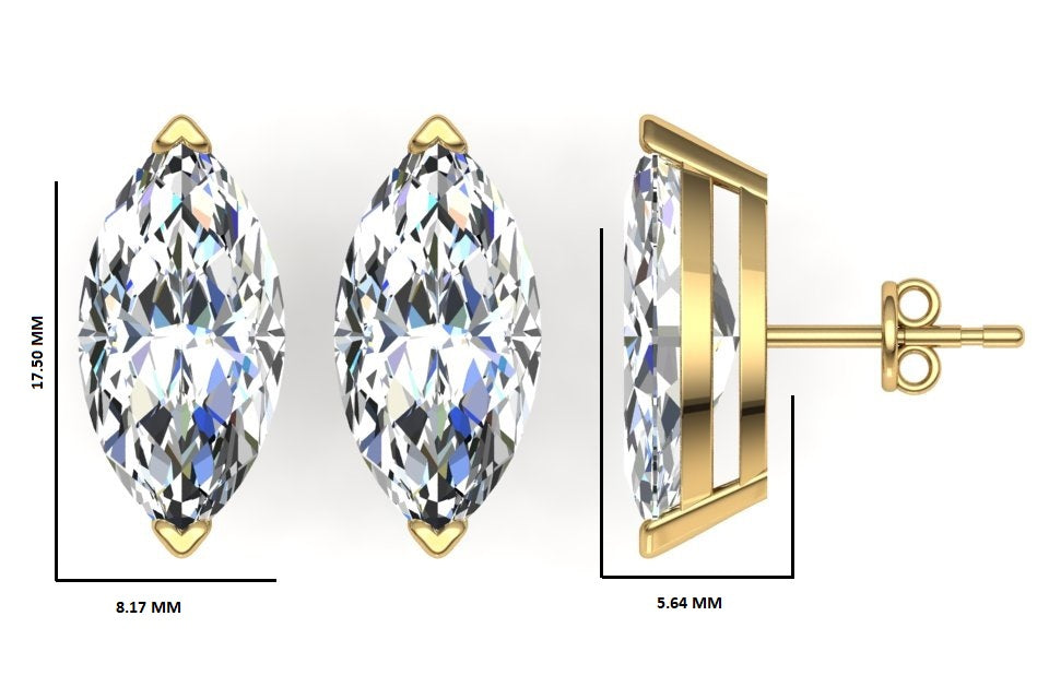 Classic Blissful Solitaire Lab Diamond Martini Studs Earrings