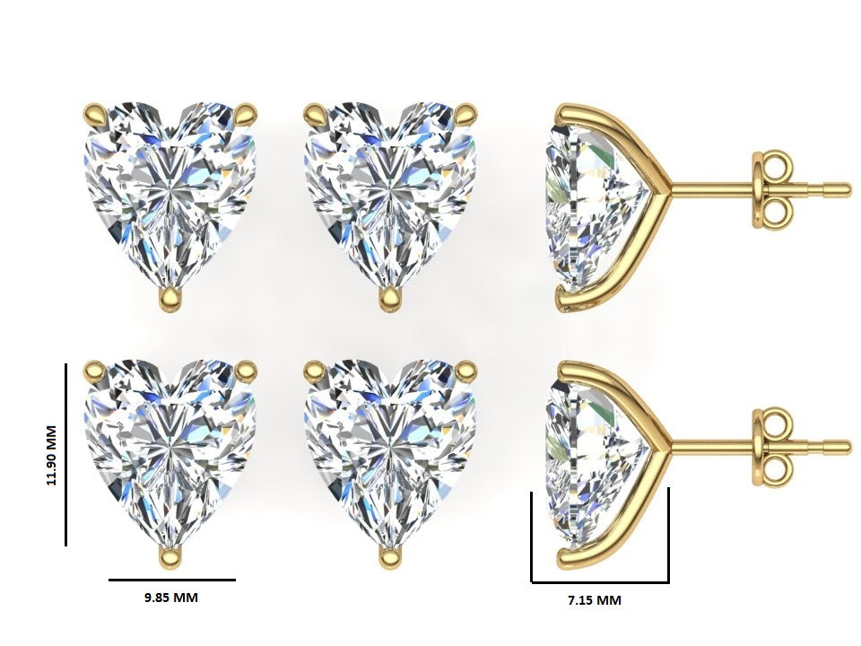 Classic Blissful Solitaire Lab Diamond Martini Studs Earrings