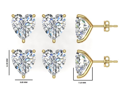 Classic Blissful Solitaire Lab Diamond Martini Studs Earrings