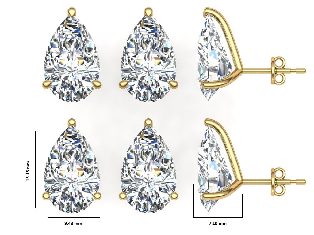 Classic Blissful Solitaire Lab Diamond Martini Studs Earrings