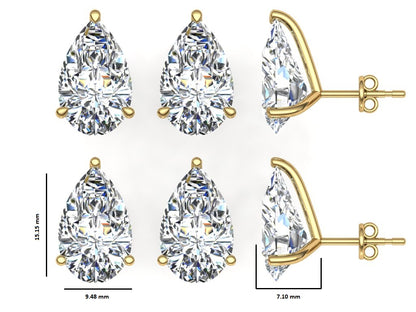 Classic Blissful Solitaire Lab Diamond Martini Studs Earrings