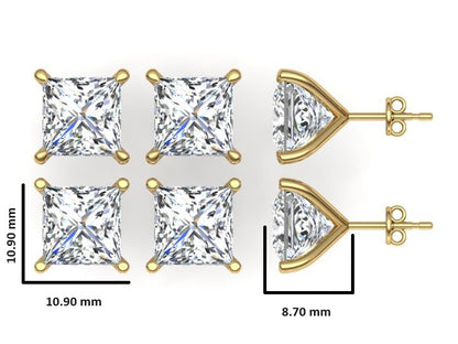 Classic Blissful Solitaire Lab Diamond Martini Studs Earrings
