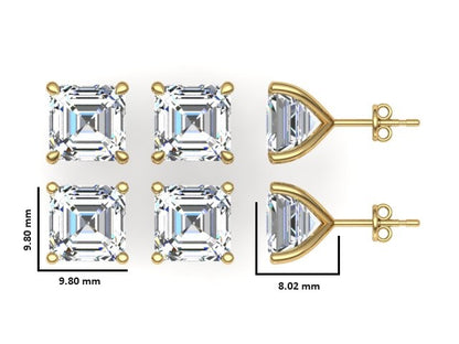 Classic Blissful Solitaire Lab Diamond Martini Studs Earrings