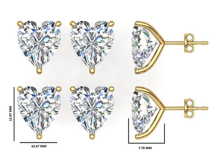 Classic Blissful Solitaire Lab Diamond Martini Studs Earrings