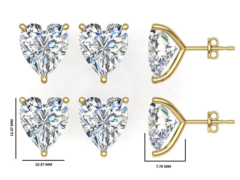 Classic Blissful Solitaire Lab Diamond Martini Studs Earrings