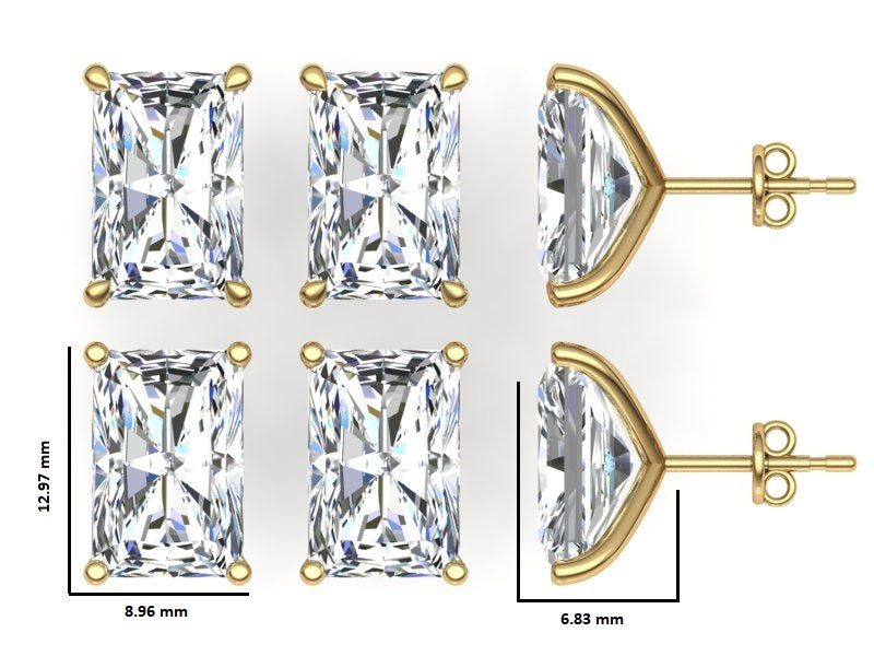 Classic Blissful Solitaire Lab Diamond Martini Studs Earrings