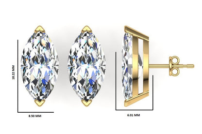 Classic Blissful Solitaire Lab Diamond Martini Studs Earrings