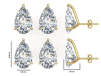 Classic Blissful Solitaire Lab Diamond Martini Studs Earrings