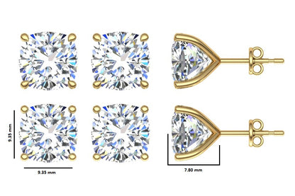 Classic Blissful Solitaire Lab Diamond Martini Studs Earrings