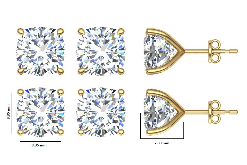 Classic Blissful Solitaire Lab Diamond Martini Studs Earrings