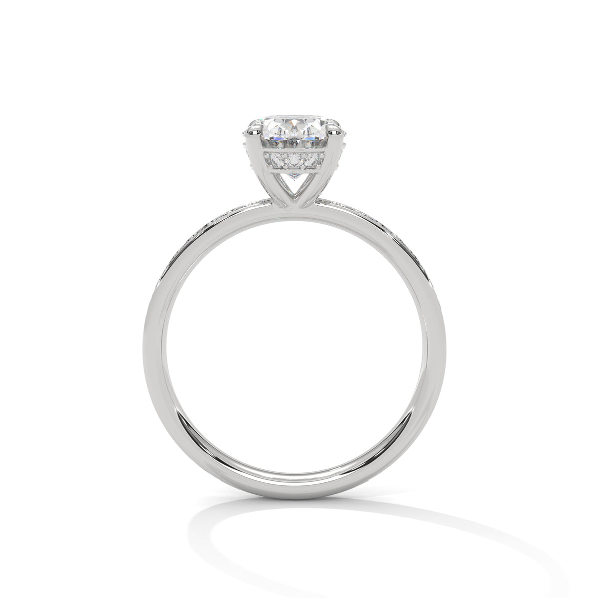 2 Carat Oval Lab Grown Diamond Solitaire Ring – view 11