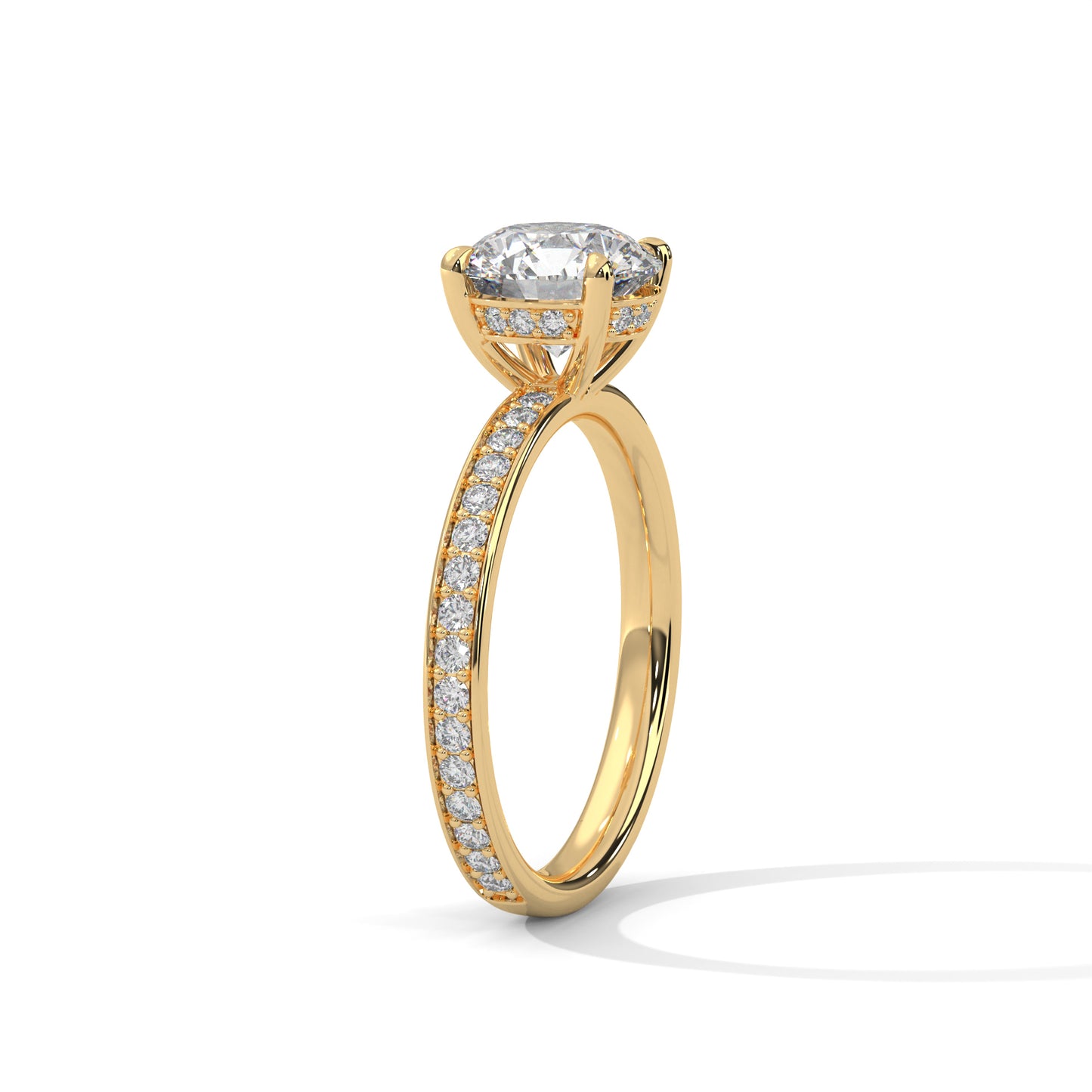 2 Carat Round Women's Classic Solitaire Lab Diamond Engagement/ Wedding Ring