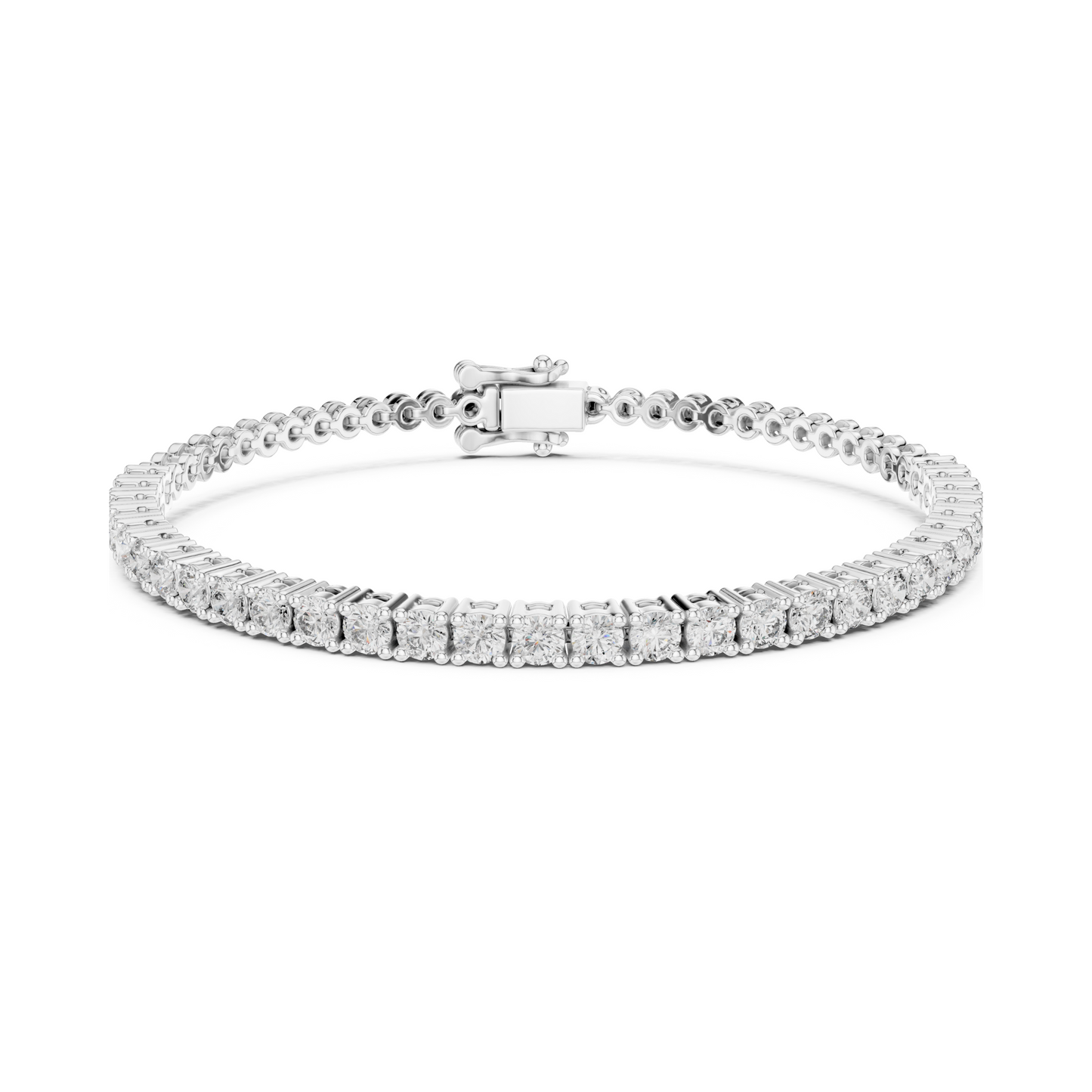 Signature Luxury Lab Diamond Tennis Bracelet for Women | Contemporary Round Cut Sparkling Bracelet for Brides, Corporate Gifts & Anniversary