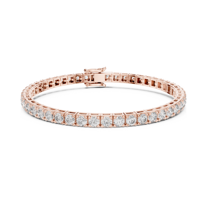 Majestic Spark Round Lab Diamond Tennis Bracelet – Precious Gift for Her