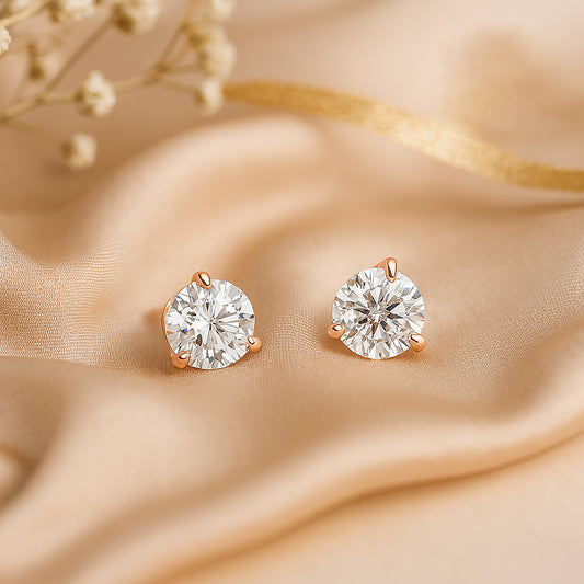 20 Cent Sparkle Lab Diamond Studs – Perfect Rakhi Gift for Sister
