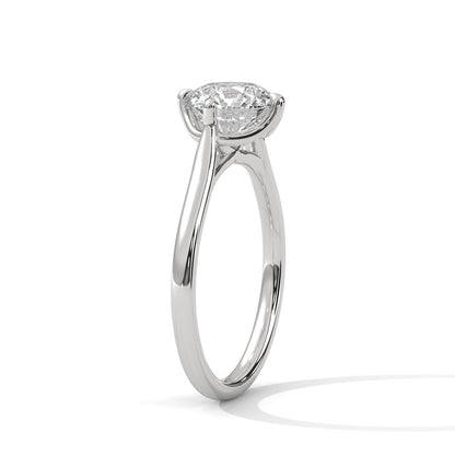 Promise Simple Ring in 2 Carat Round Lab Diamond