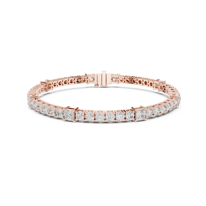 Crown of Success Lab Diamond Tennis Bracelet – Graduation Gift for Princess