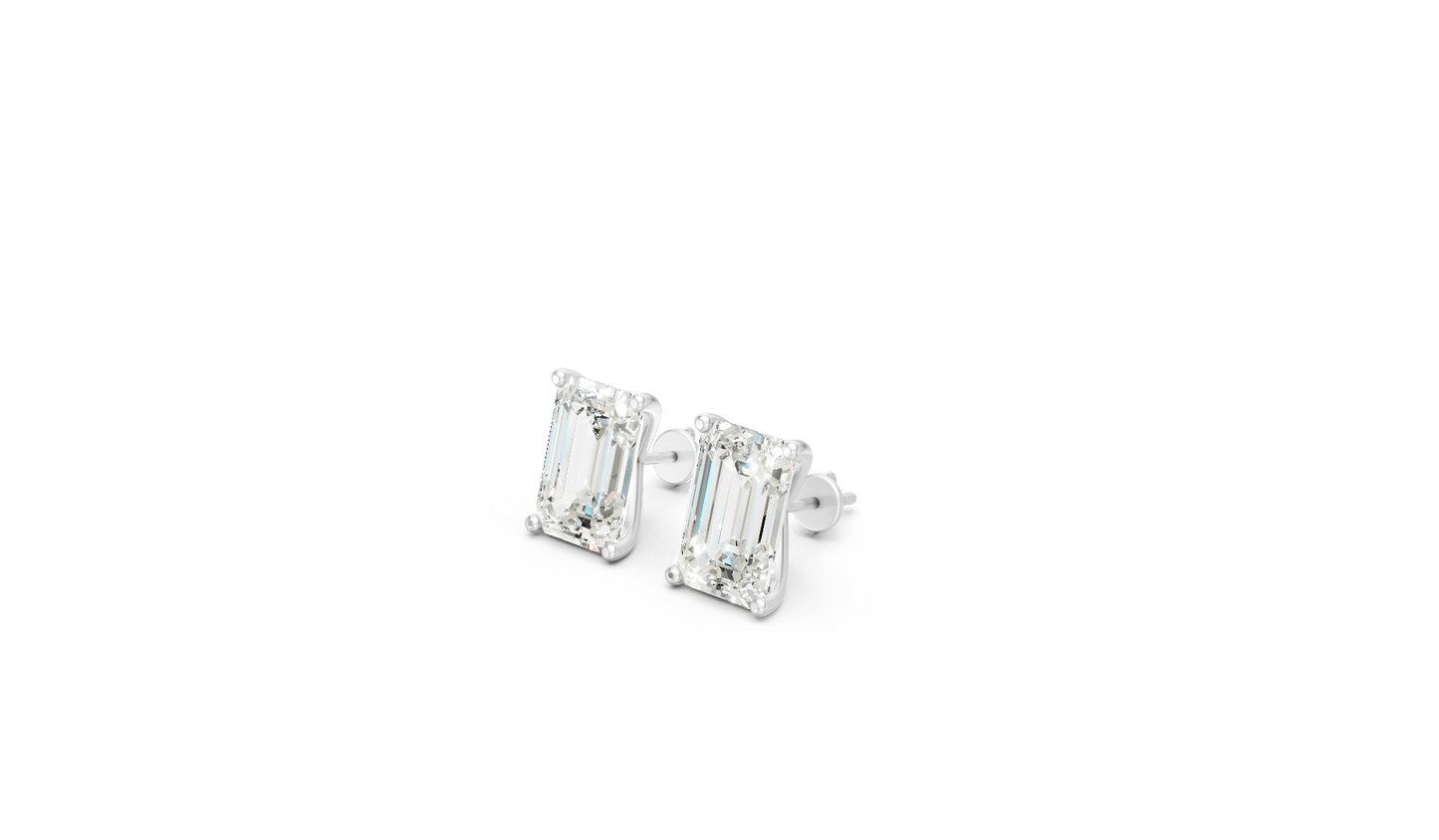 Classic Blissful Solitaire Lab Diamond Martini Studs Earrings