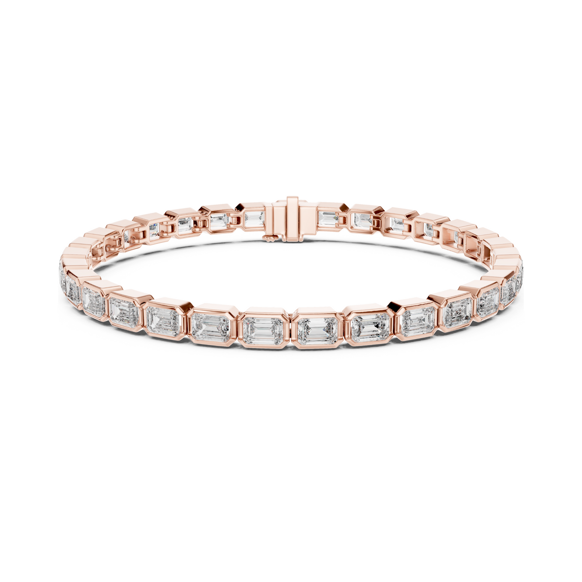 Lustro Grace Emerald Lab Diamond Tennis Bracelet For Special Occasion