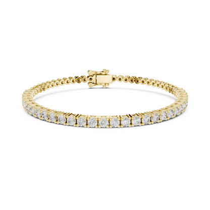 Signature Luxury Lab Diamond Tennis Bracelet for Women | Contemporary Round Cut Sparkling Bracelet for Brides, Corporate Gifts & Anniversary