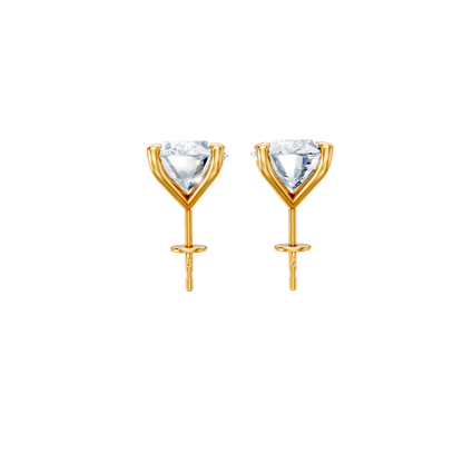 Classic Blissful Solitaire Lab Diamond Martini Studs Earrings