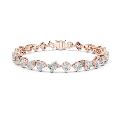 Elite Multi-Cut Lab Diamond Tennis Bracelet – Gift for Women & Wife