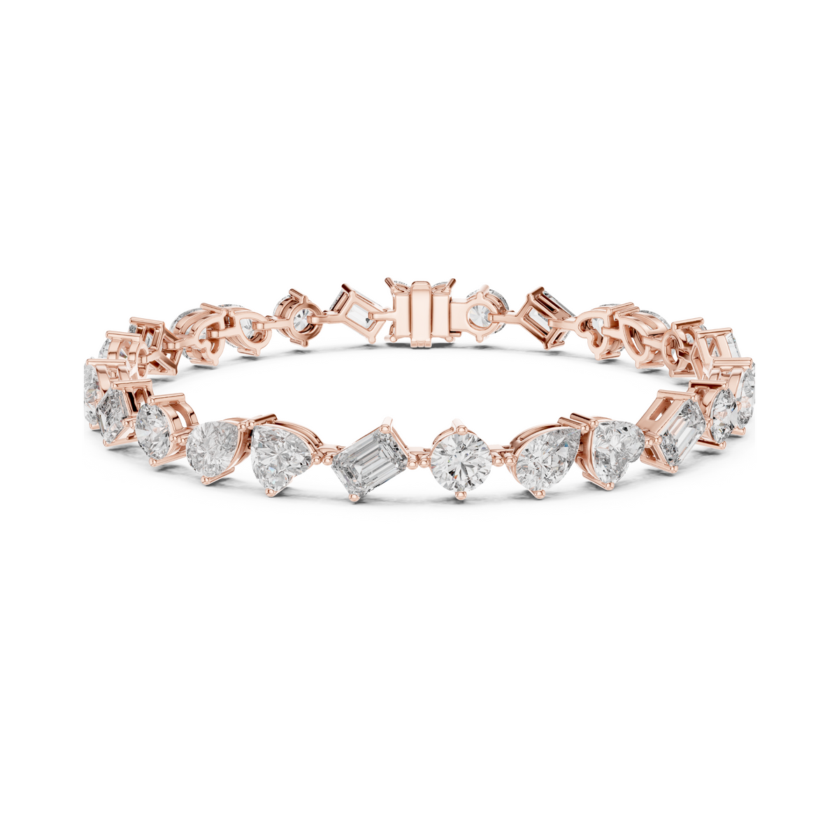 Elite Multi-Cut Lab Diamond Tennis Bracelet – view 5