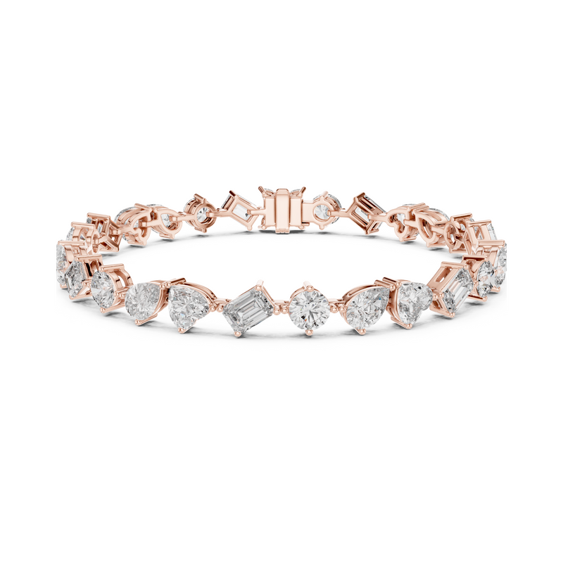 Elite Multi-Cut Lab Diamond Tennis Bracelet – view 5